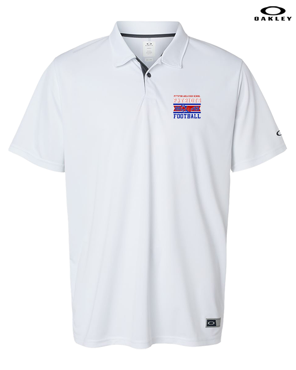 Pittston Area HS Football Stamp - Mens Oakley Polo