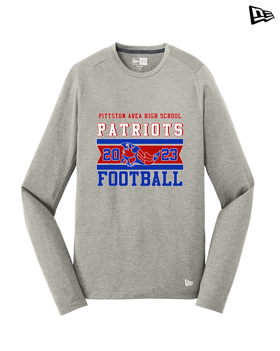 Pittston Area HS Football Stamp - New Era Performance Long Sleeve