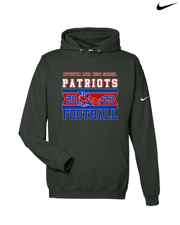 Pittston Area HS Football Stamp - Nike Club Fleece Hoodie