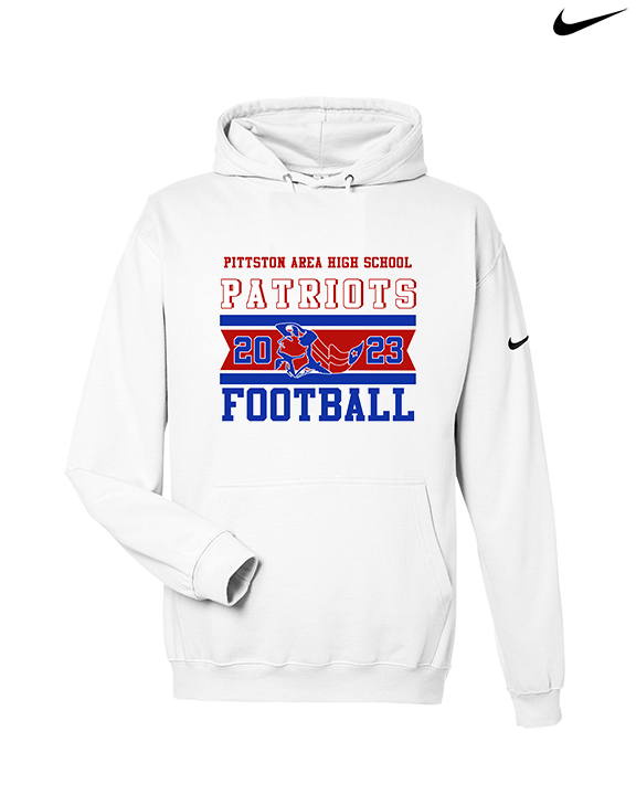 Pittston Area HS Football Stamp - Nike Club Fleece Hoodie