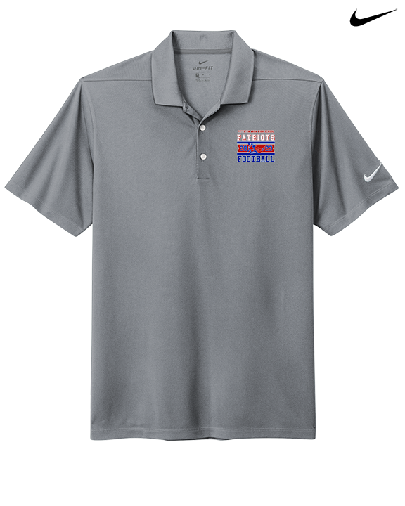 Pittston Area HS Football Stamp - Nike Polo