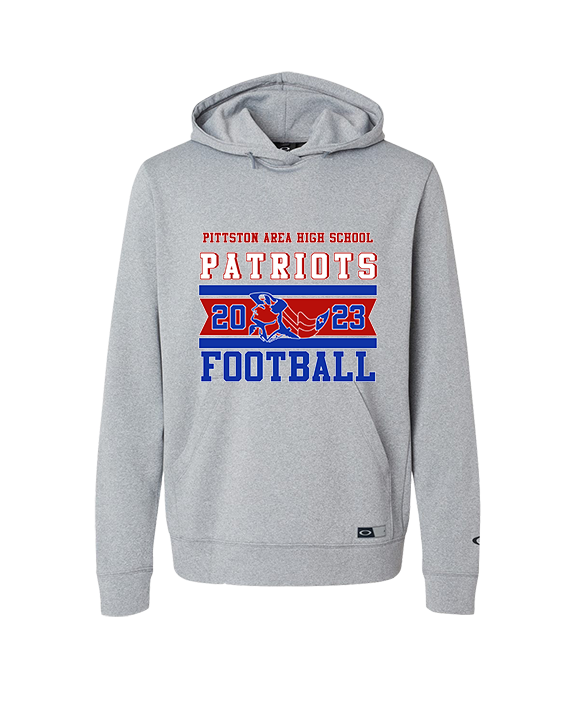 Pittston Area HS Football Stamp - Oakley Performance Hoodie