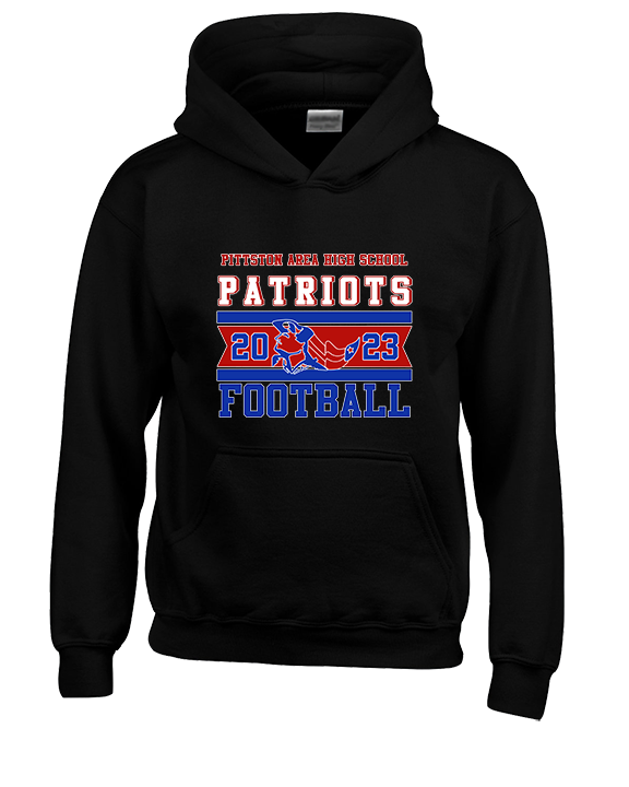 Pittston Area HS Football Stamp - Unisex Hoodie