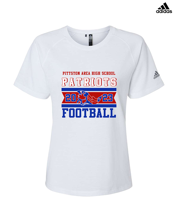 Pittston Area HS Football Stamp - Womens Adidas Performance Shirt