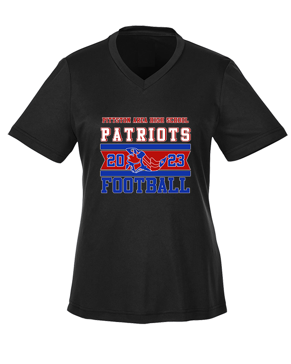 Pittston Area HS Football Stamp - Womens Performance Shirt