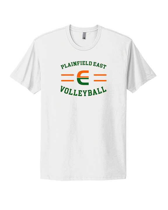 Plainfield East HS Boys Volleyball Curve - Mens Select Cotton T-Shirt