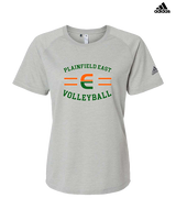 Plainfield East HS Boys Volleyball Curve - Womens Adidas Performance Shirt