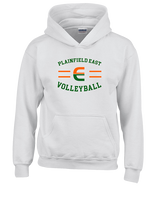 Plainfield East HS Boys Volleyball Curve - Youth Hoodie