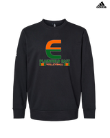 Plainfield East HS Boys Volleyball Stacked - Mens Adidas Crewneck