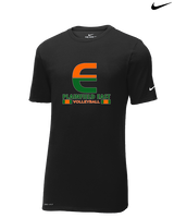 Plainfield East HS Boys Volleyball Stacked - Mens Nike Cotton Poly Tee