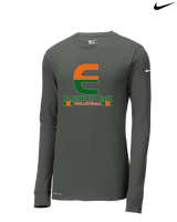 Plainfield East HS Boys Volleyball Stacked - Mens Nike Longsleeve