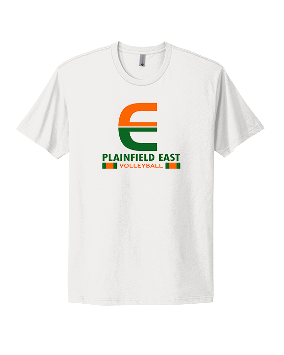 Plainfield East HS Boys Volleyball Stacked - Mens Select Cotton T-Shirt