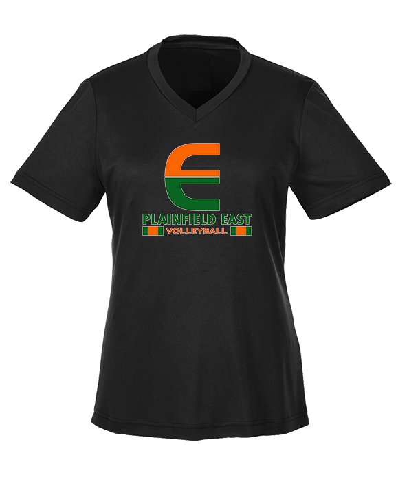 Plainfield East HS Boys Volleyball Stacked - Womens Performance Shirt