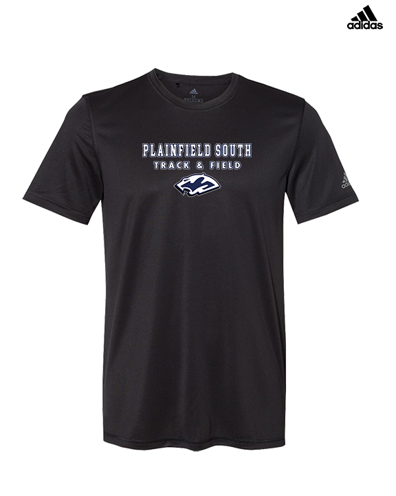 Plainfield South HS Track & Field Block - Mens Adidas Performance Shirt