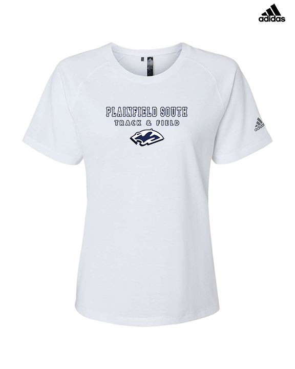 Plainfield South HS Track & Field Block - Womens Adidas Performance Shirt