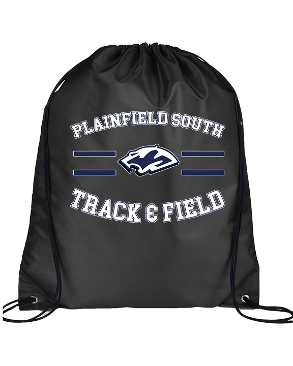 Plainfield South HS Track & Field Curve - Drawstring Bag