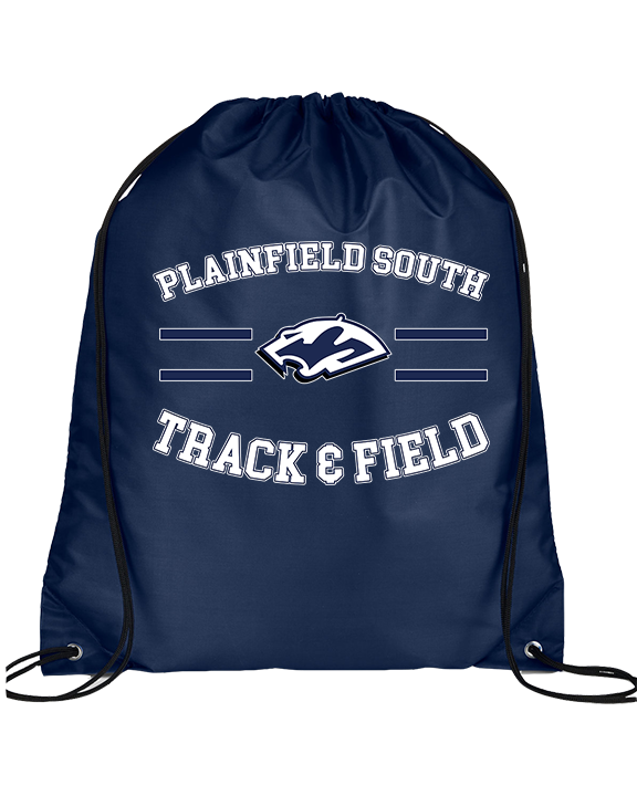 Plainfield South HS Track & Field Curve - Drawstring Bag