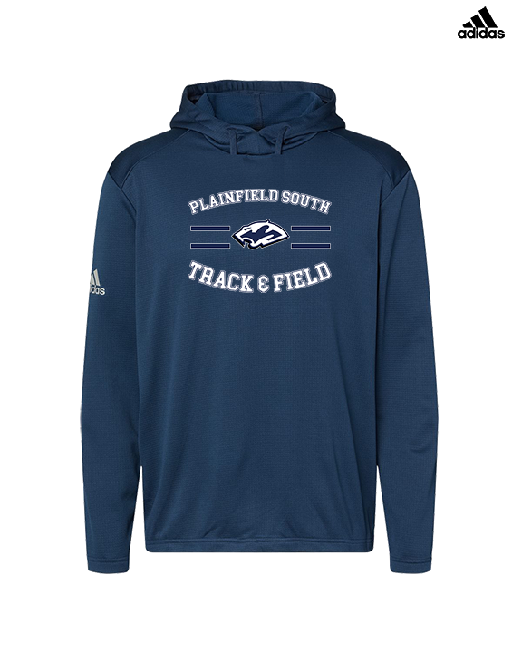 Plainfield South HS Track & Field Curve - Mens Adidas Hoodie