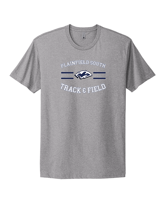 Plainfield South HS Track & Field Curve - Mens Select Cotton T-Shirt