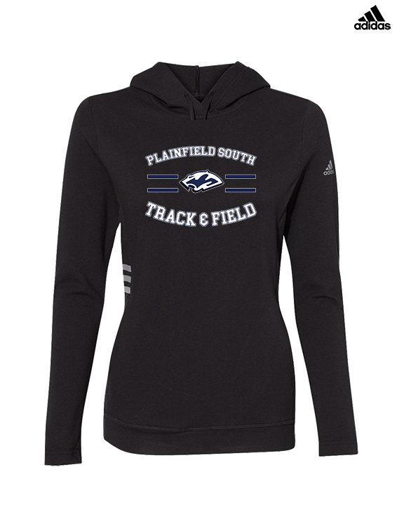 Plainfield South HS Track & Field Curve - Womens Adidas Hoodie