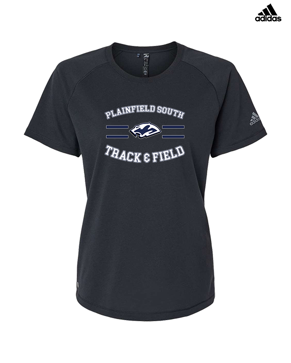 Plainfield South HS Track & Field Curve - Womens Adidas Performance Shirt