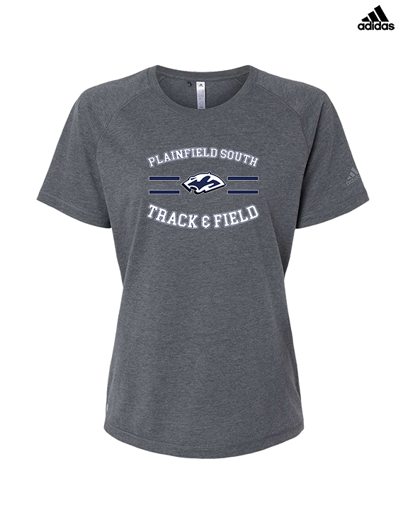 Plainfield South HS Track & Field Curve - Womens Adidas Performance Shirt