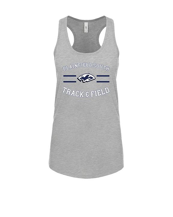 Plainfield South HS Track & Field Curve - Womens Tank Top