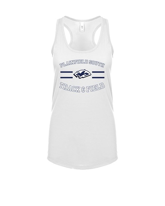Plainfield South HS Track & Field Curve - Womens Tank Top