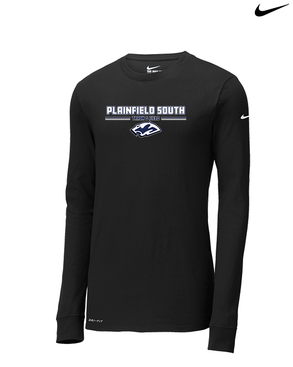 Plainfield South HS Track & Field Keen - Mens Nike Longsleeve