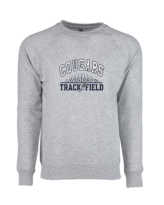 Plainfield South HS Track & Field Lanes - Crewneck Sweatshirt