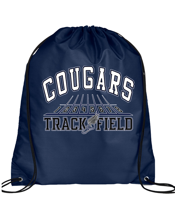 Plainfield South HS Track & Field Lanes - Drawstring Bag