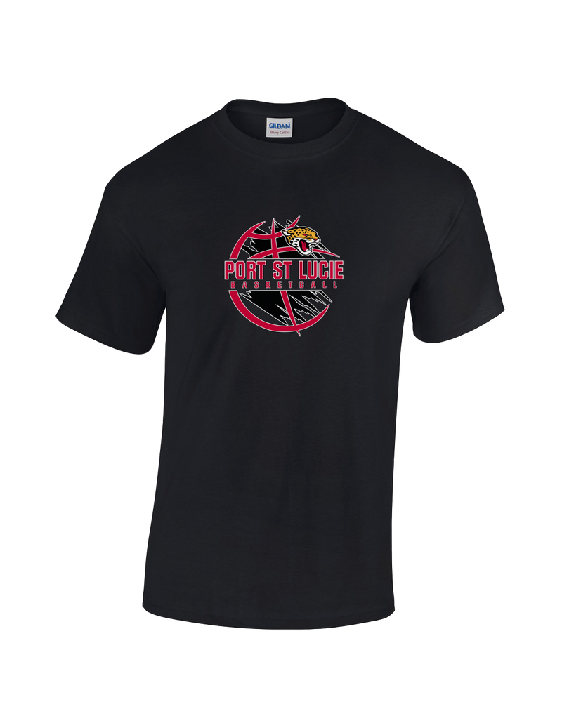 Port St. Lucie HS Boys Basketball Main Logo - Cotton T-Shirt
