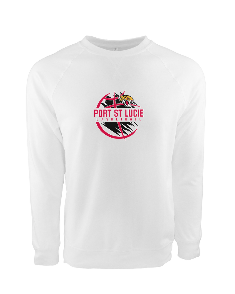 Port St. Lucie HS Boys Basketball Main Logo - Crewneck Sweatshirt