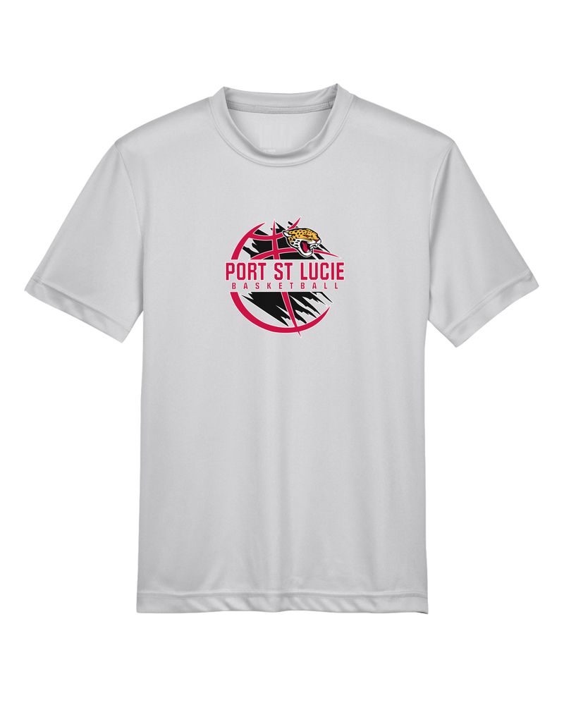Port St. Lucie HS Boys Basketball Main Logo - Youth Performance T-Shirt