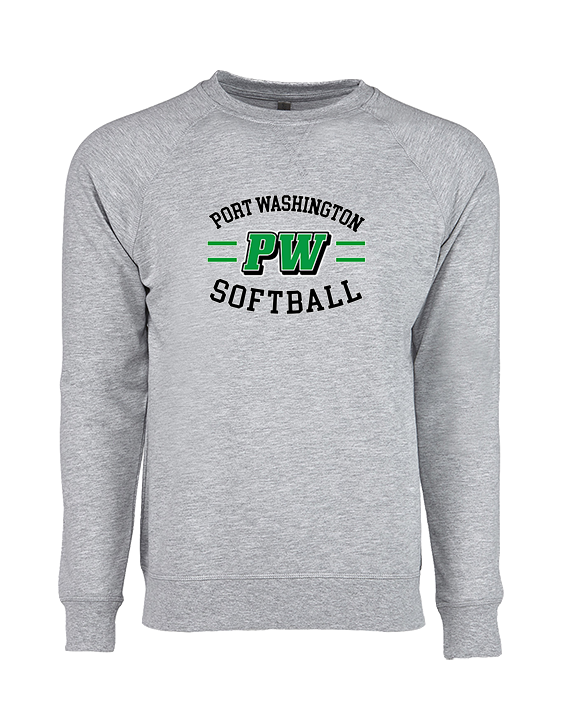 Port Washington HS Softball Curve - Crewneck Sweatshirt
