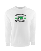 Port Washington HS Softball Curve - Crewneck Sweatshirt