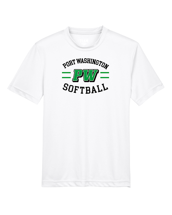 Port Washington HS Softball Curve - Youth Performance Shirt