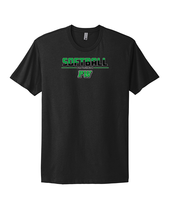 Port Washington HS Softball Cut - Mens Select Cotton T-Shirt