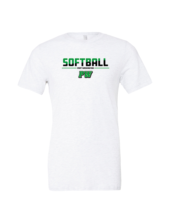 Port Washington HS Softball Cut - Tri-Blend Shirt