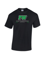 Port Washington HS Softball Stacked - Cotton T-Shirt