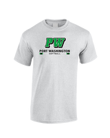 Port Washington HS Softball Stacked - Cotton T-Shirt