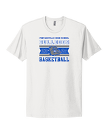 Portageville HS Boys Basketball Stamp - Mens Select Cotton T-Shirt