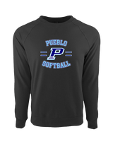 Pueblo Athletic Booster Softball Curve - Crewneck Sweatshirt