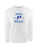 Pueblo Athletic Booster Softball Curve - Crewneck Sweatshirt