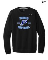 Pueblo Athletic Booster Softball Curve - Mens Nike Crewneck