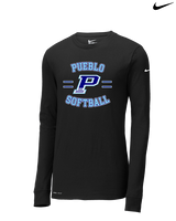 Pueblo Athletic Booster Softball Curve - Mens Nike Longsleeve