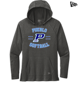 Pueblo Athletic Booster Softball Curve - New Era Tri-Blend Hoodie