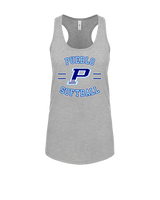 Pueblo Athletic Booster Softball Curve - Womens Tank Top