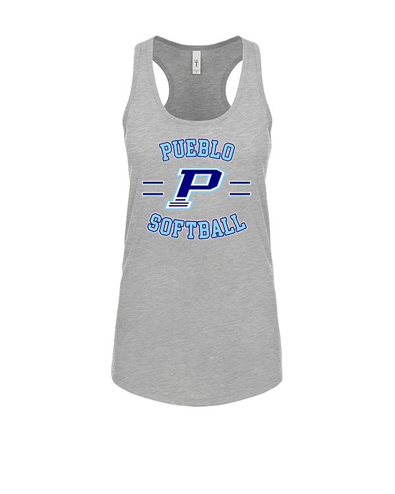 Pueblo Athletic Booster Softball Curve - Womens Tank Top