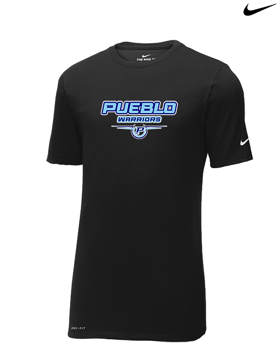 Pueblo Athletic Booster Softball Design - Mens Nike Cotton Poly Tee